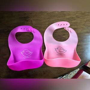 Happy Healthy Parent Silicone Baby Bibs (Set of 2)